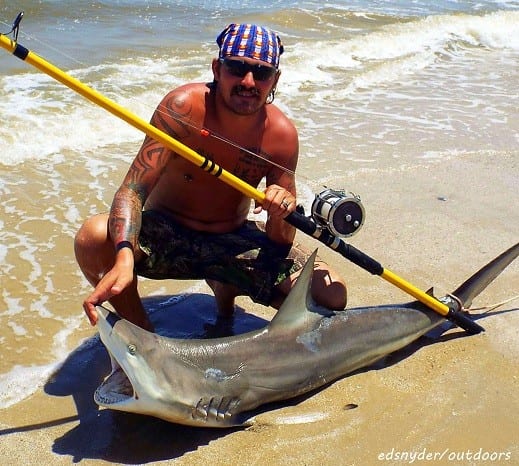 Neatherly's catch of the day- a 5ft-11inch Blacktip shark