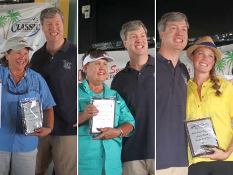 Heaviest Trout: Melissa Gallien; Heaviest Flounder: Cindy Kersh; Heaviest Redfish: Rani Henderson