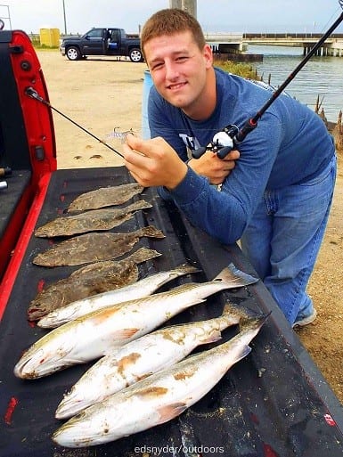 A Texas Slam belongs to Gen. Doolittle's Great Grandson Robert Doolittle while casting with VooDoo Shrimp