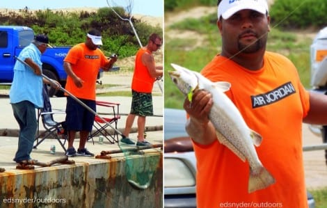 Off the wall action-another keeper trout