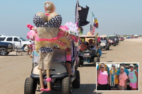 First Place Best Decorated Cart - Hula Girl