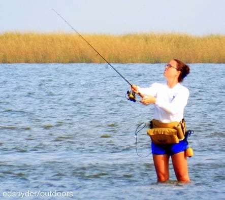 Lady Bay Wader shows good form while casting her hopes for a Rollover denizon