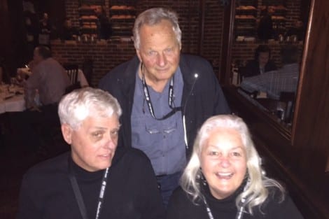 Mack, Marcel and Melanie enjoy a Ft. Worth steak