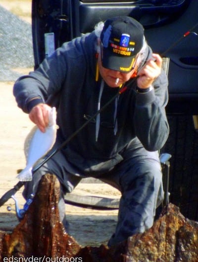 Bulkhead angler nabs this keeper eater flounder