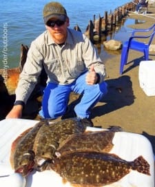 It was a really nice gulp limit of flounder for father and son anglers Cody and Cade Ray of Hardin TX