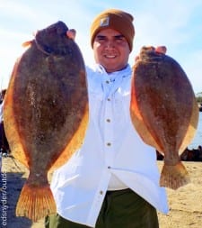 Ronnie Corona of Dayton TX wrangled up these nice flounder on gulp