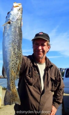 Steve Reagor of Mansfield TX took this nice speck on a finger mullet