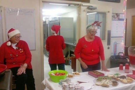 Santa and Mrs. Claus at the Annual Children’s Holiday Party at the Eagles
