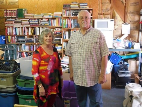 Board Member and Site Coordinator Fran Griffin with Board Member Dennis Stafford.