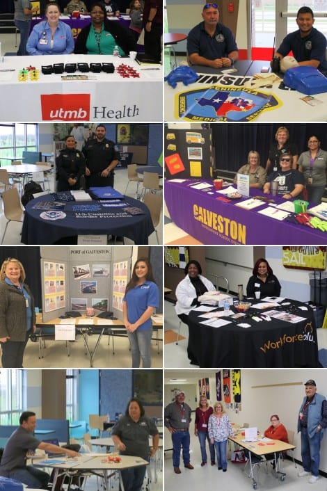 UTMB Health, Peninsula EMS, US Customs & Border Protection, Galveston ISD, Port of Galveston, Workforce Solutions, and WWL Vehicle Services.