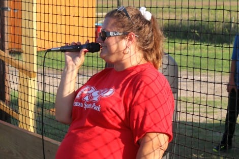 Commissioner Leslie Lowe announced each team member and players were awarded a medal.