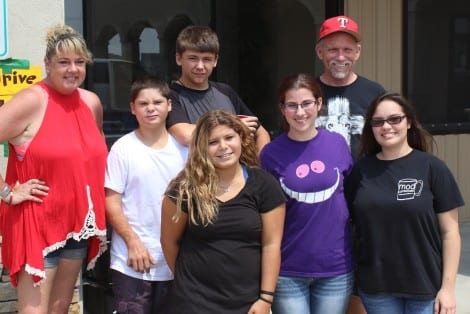 Volunteers of all ages joined in to help loading and unloading supplies.